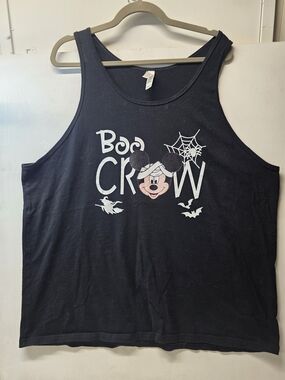 Mickey Mouse Boo Crew Halloween Tank Top Bella Canvas Black 2XL